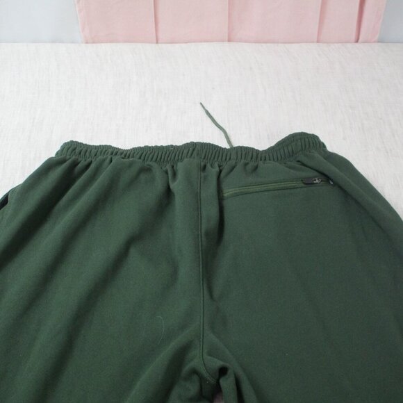 Reebok Sweatpants Mens XL Green‎ Fleece Lined Loose Fit Lightweight Drawstring - Picture 2 of 8